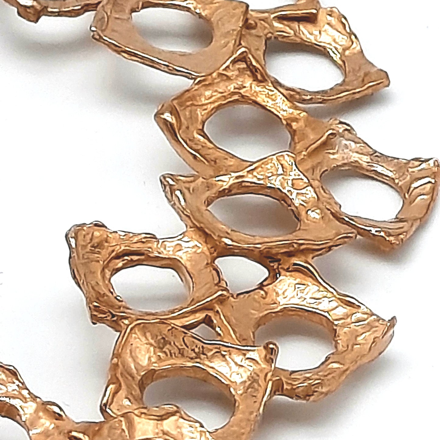 Collana Carrè in bronzo rosa