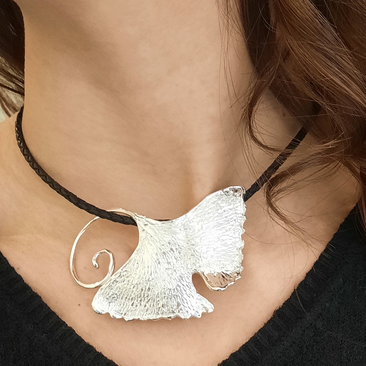 Collana Foglia di Gingko