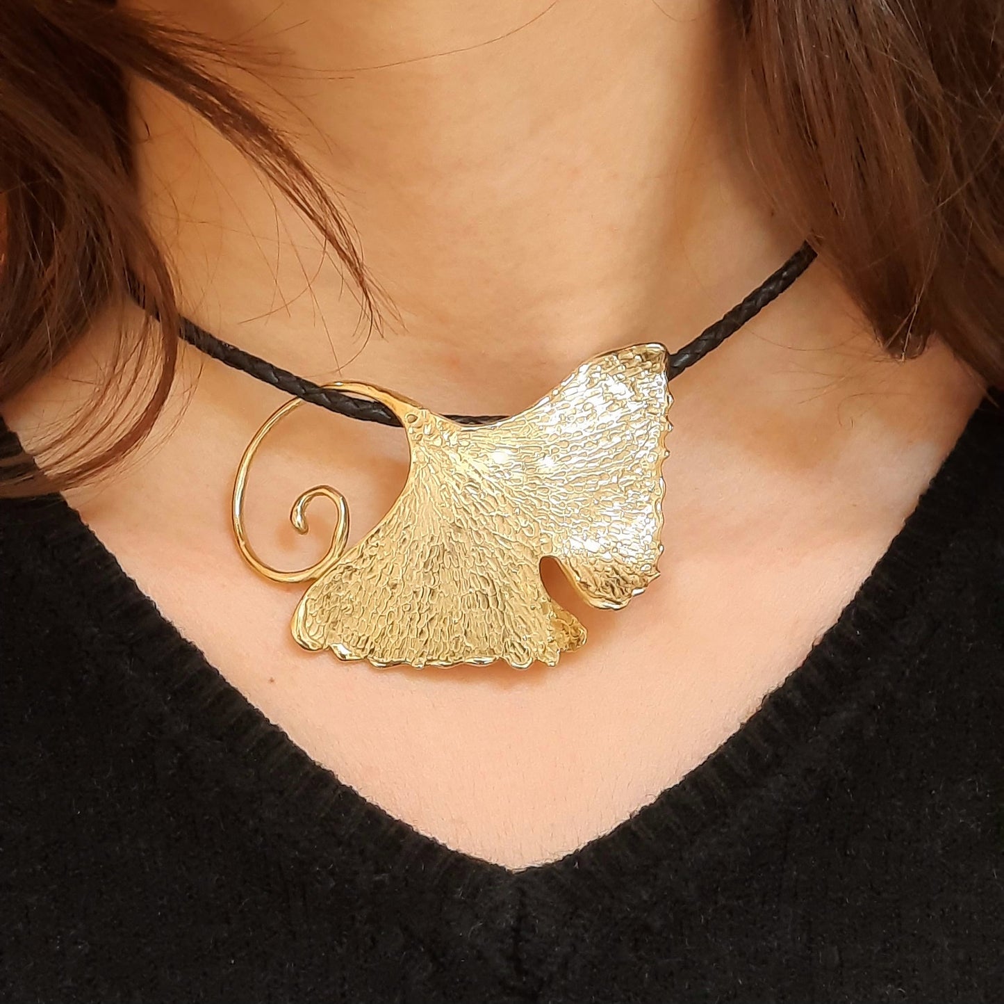 Collana Foglia di Gingko