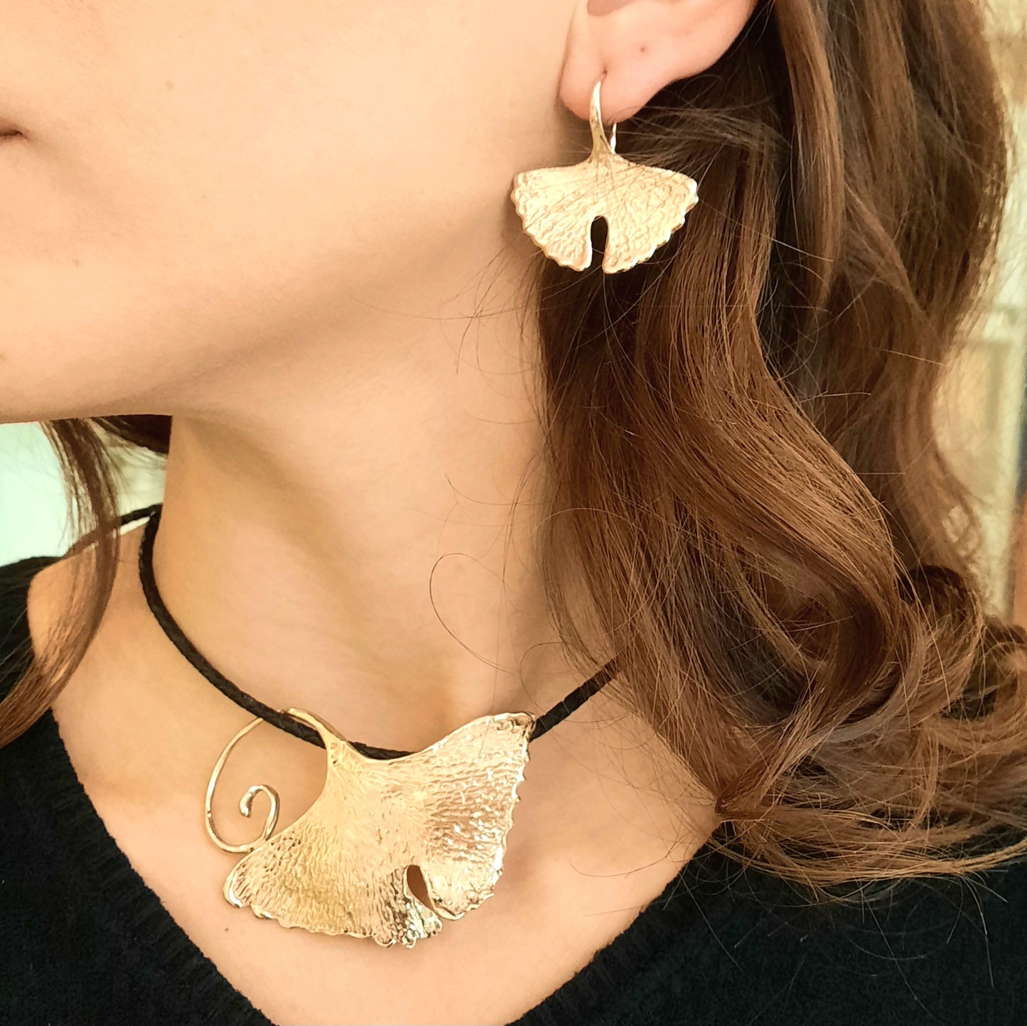 Collana Foglia di Gingko