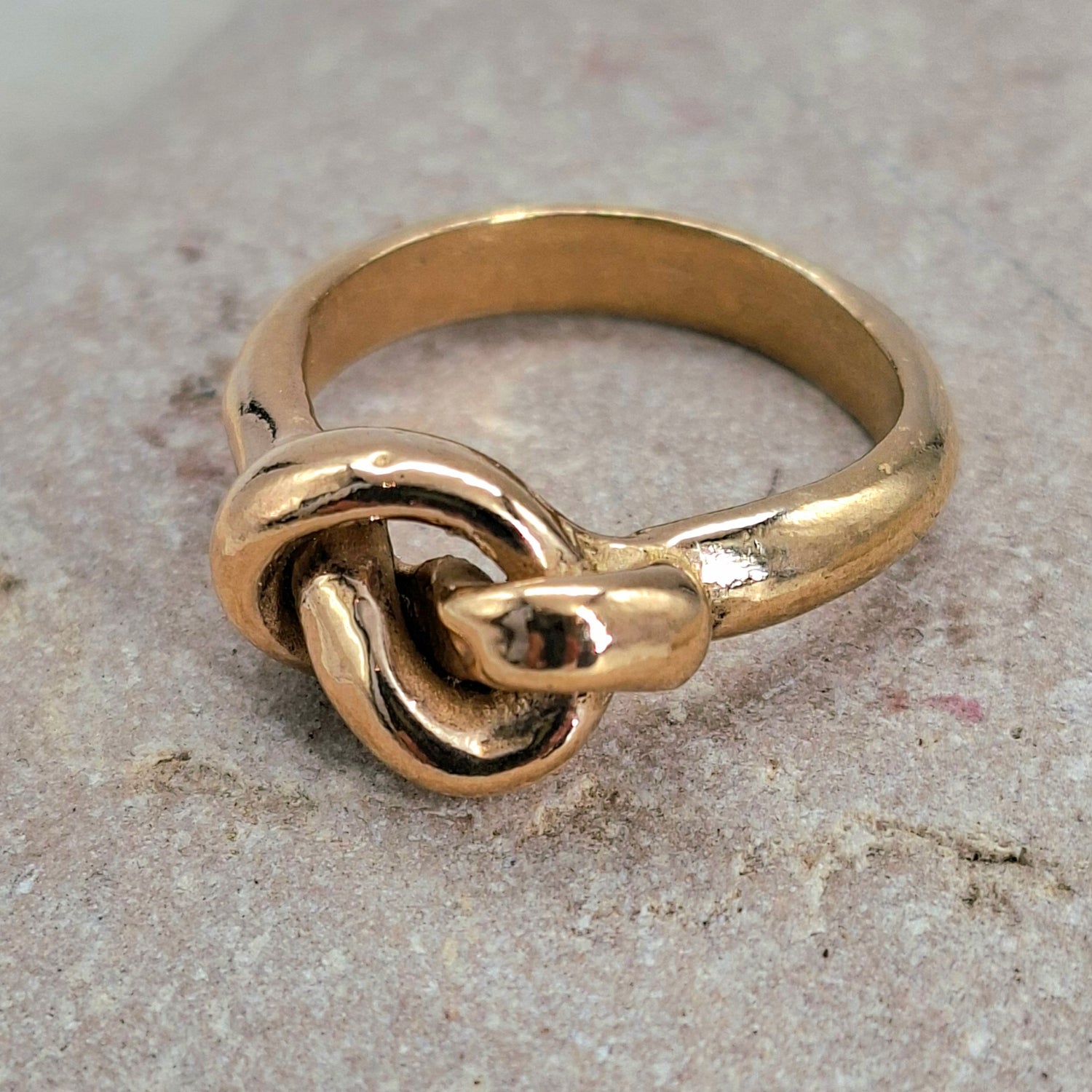 Anello Nodo in bronzo rosa