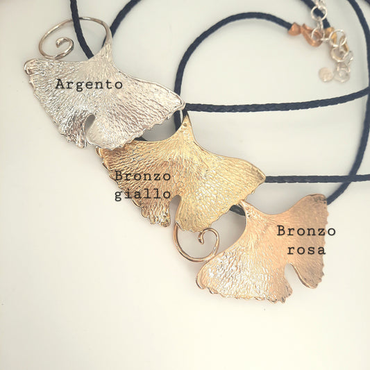 Collana Foglia di Gingko